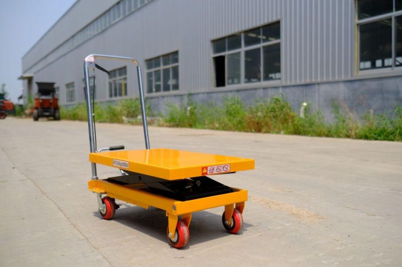 2021 New Arrival Economic Light Duty Hydraulic Lift Table Trolley Cart