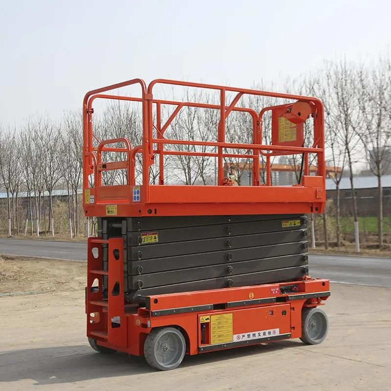 4-18m 500kg Hydraulic Mobile Vertical Explosion Proof 4 Wheels Scissor Lift Platform with CE ISO Certification