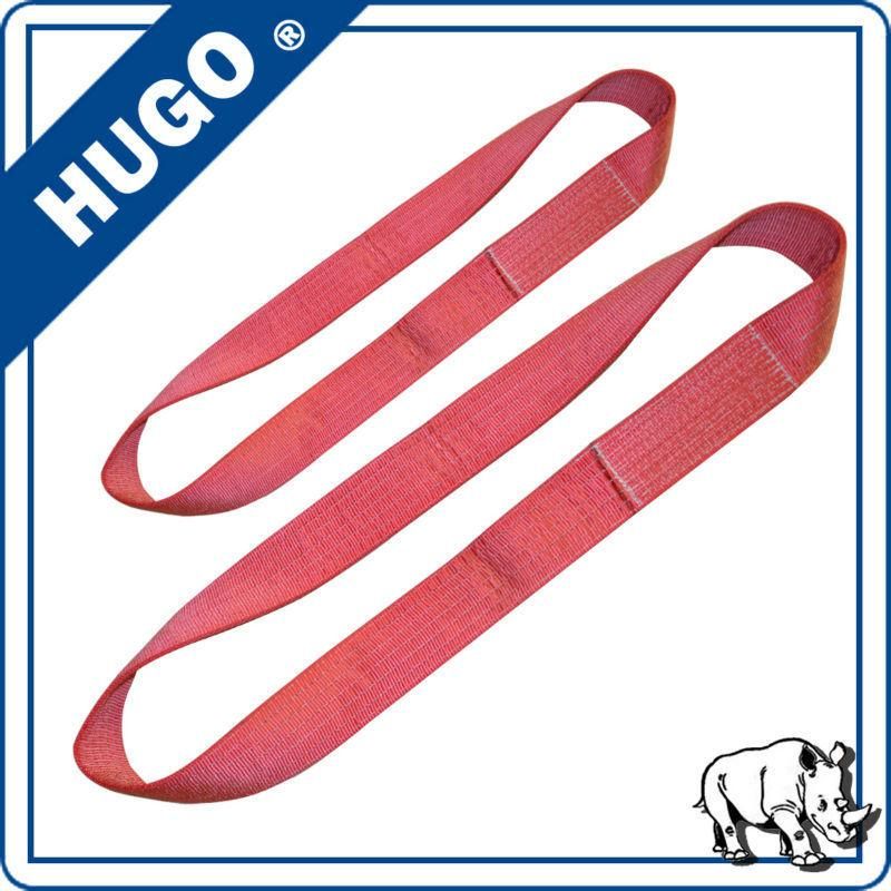 1 - 30 Ton Polyester Flat Round Webbing Lifting Belt Sling