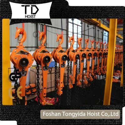 0.75ton 1.5meters Manual Vital Lever Block Hoist Lifting Machine Top Quality G80 Loading Chain