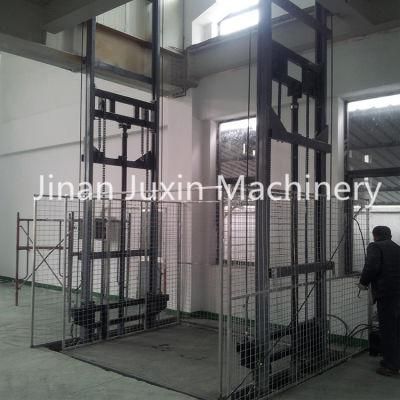 Factory Sale Hydraulic Goods Mezzanine Lift/Guide Rail Cargo Lift