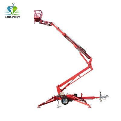 Maintenance Free Diesel Electric Towable Mini Boom Lift 10~20m