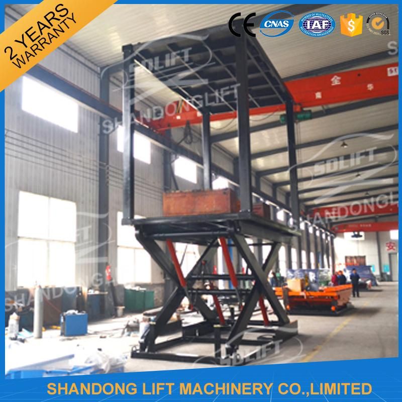 Double Deck Car Scissor Hoist Car Parking Lift