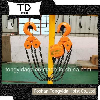 100kg 500kg 10 Ton 5ton Heavy Duty Best Manual Chain Fall Block Hoist