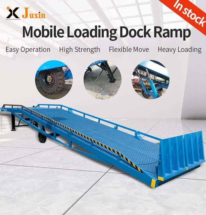 6-20ton Hydraulic Mobile Manual Container Loading and Unloading Ramp with Low Cost