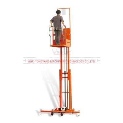 Low Profile Semi Electric Aerial Order Picker Cargo Lifting Work Positioner