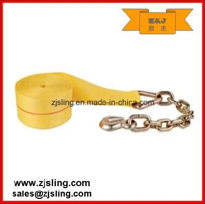 Ratchet Winch Strap/Lashing Extension Chain 3&quot;X30&prime; Yellow