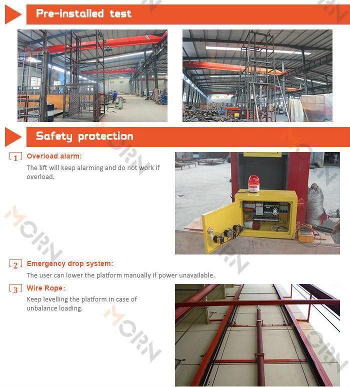 Ce Approved Good Quality Industry Freight Elevator for Sale