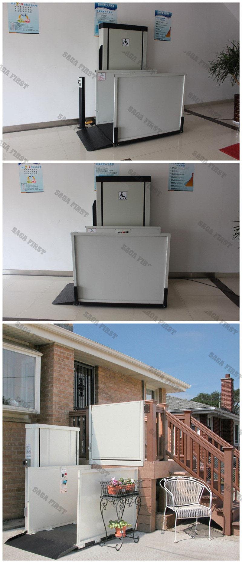 Aluminum Alloy Hydraulic Platform Electric Motor Lifter Machine Elevator for Home The Disabled