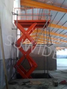 First Class Quality in Ground Platform Industrial Hydraulic Vertical Guide Rail Cargo Lift with Customized Service