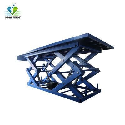 Customized Stationary Car Lifter Cargo Hydraulic Scissor Lift