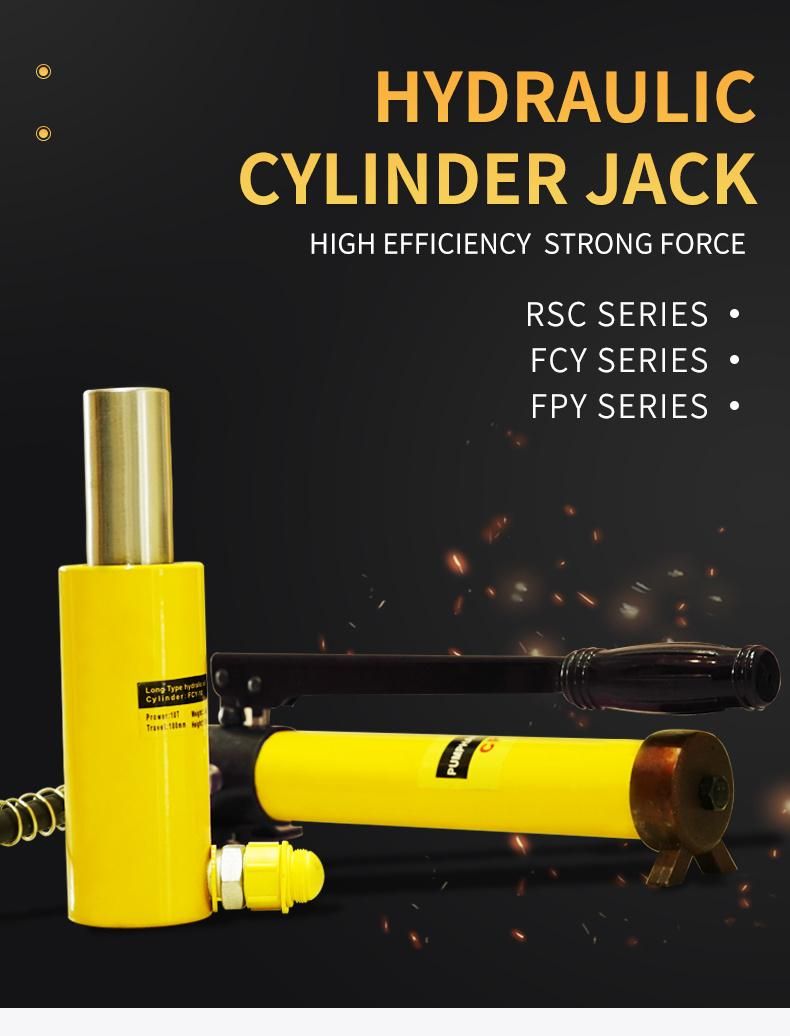 3ton 100 500 Ton Double Acting Hydraulic Lift Electric Jack Cylinder