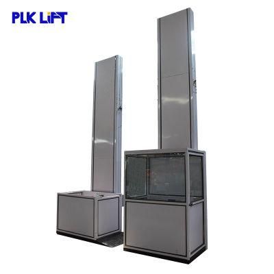 Aluminum Alloy Vertical Wheelchair Lift Disabled Home Elevator