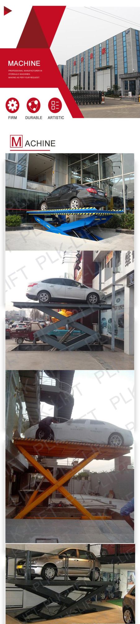 3ton 5ton Hydraulic Car Elevator Scissor Lift