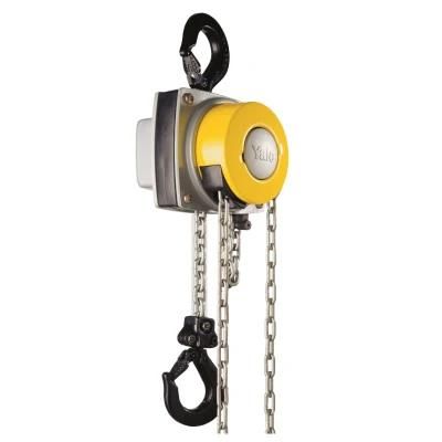 Patent Product 360 Degree Rotate Manual 500kg to 20ton Chain Block Yalelift 360 Hand Operate Chain Hoist for Mine