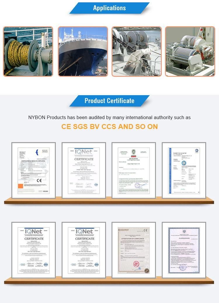 CCS Certificate 10ton Hydraulic Winches for Marine