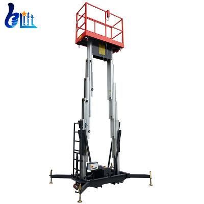 Standard Dual Column Mast Aluminium Ladder High Aerial Lift