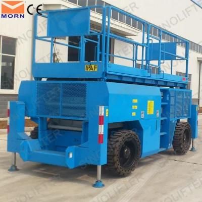 Hot Sale Diesel Power 4 Wheel Drive Industrial Scissor Lift