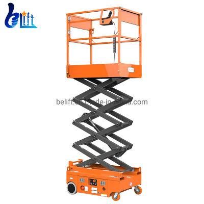 Indoor 5m Small Electric Aerial Man Costruction Work Scissor Lift