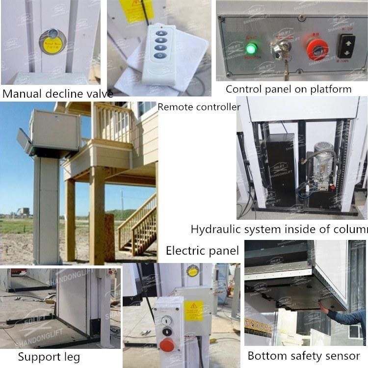 Hydraulic Home Wheelchair Lift Hoist Disabled People