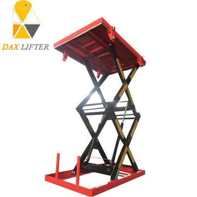 Two Scissor Electric Manual Movable Industrial Lift Table