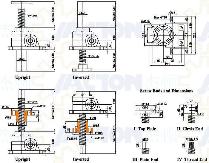 5 Ton Acme Screw Jack