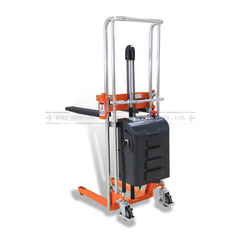 Industrial Pallet Stacker 400kg Electric Fork Lift with Forks and 1200mm Lift Height