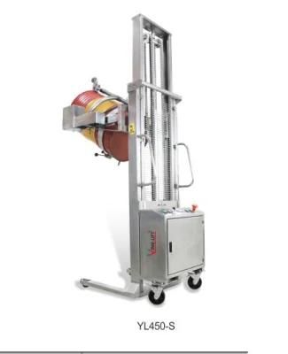Yl450-S Material Handling Equipment Stainless Steel Electric Drum Rotator with Loading Capacity 450kg