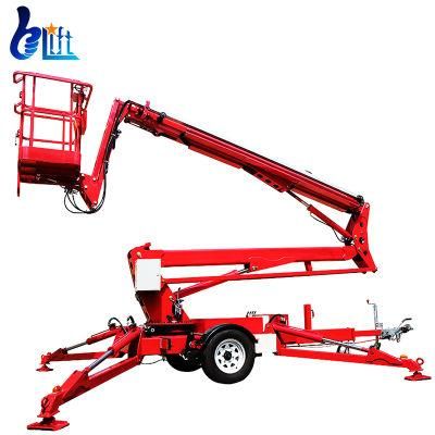 CE Lifter Machine Towable Man Lift Telescopic Boom Lift 10-24m