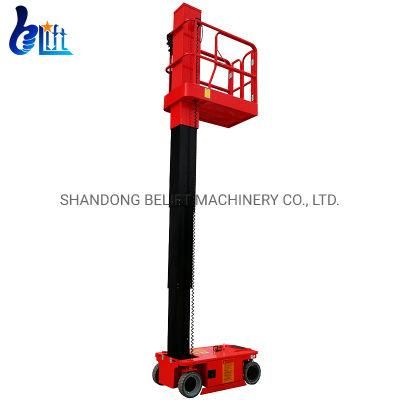 Warehouse Supermarket Vertical Mast Rental Equipment Man Lifts