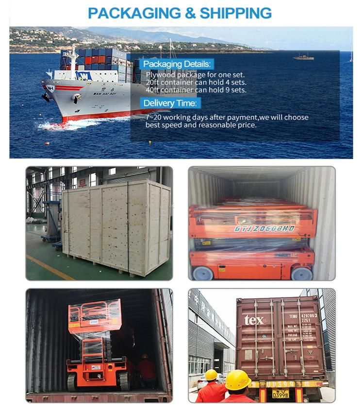 10m China Hot Selling Self-Propelled Lift Platform Automatic Lifting Table