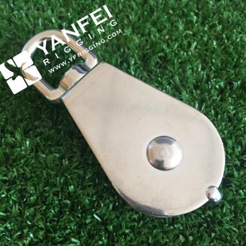 Stainless Steel Swivel Rope Pulley with Single/Double Wheel