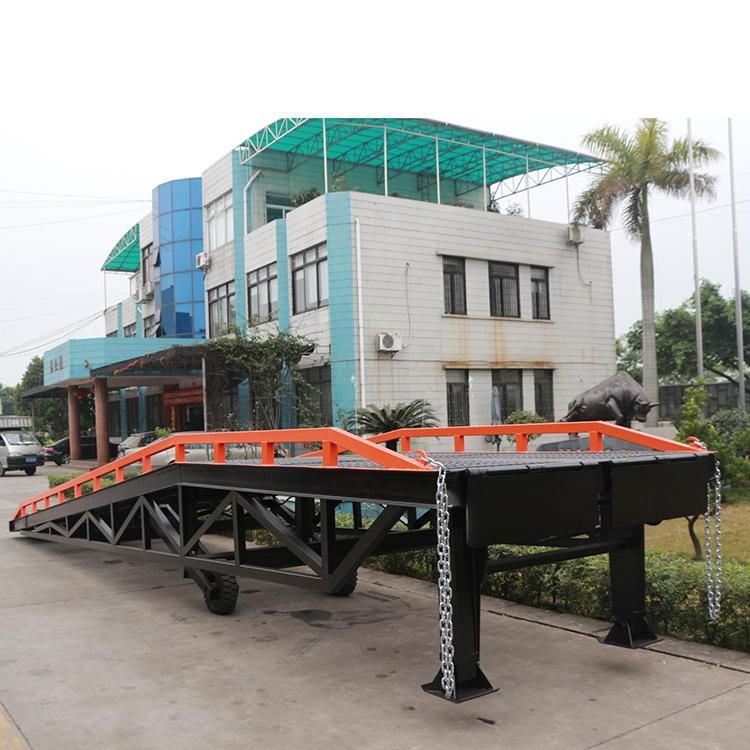 Niuli 10 Ton Mechanical Manual Hydraulic Loading Dock Ramp for Truck Container Loading with Forklift