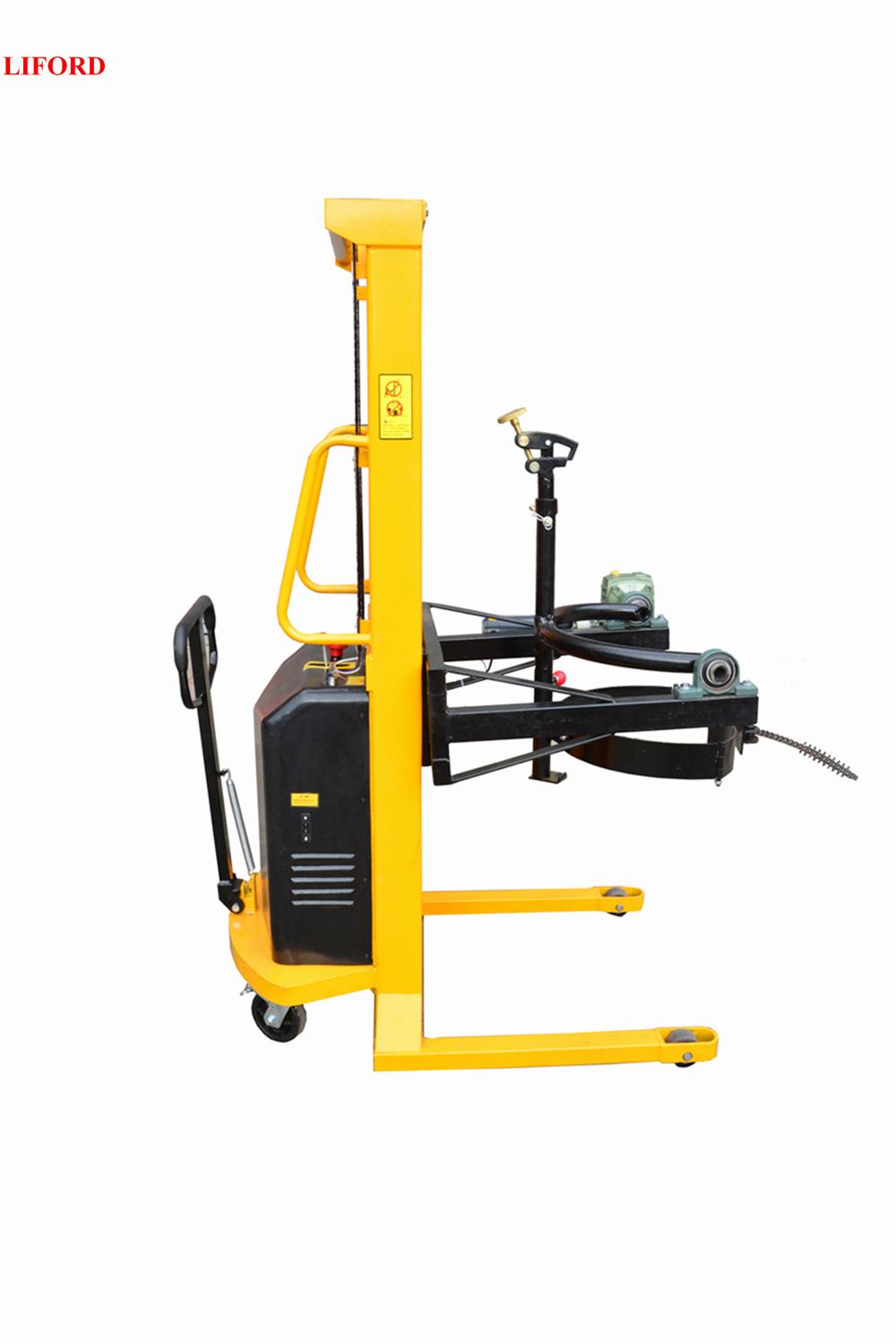 520kg Capacity Portable Powered Hydraulic Semi Electric Drum Lifter Yl520