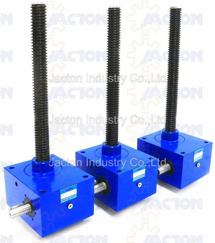 100kn Cubic Machine Worm Gear Screw Jacks - Through Mounting Holes