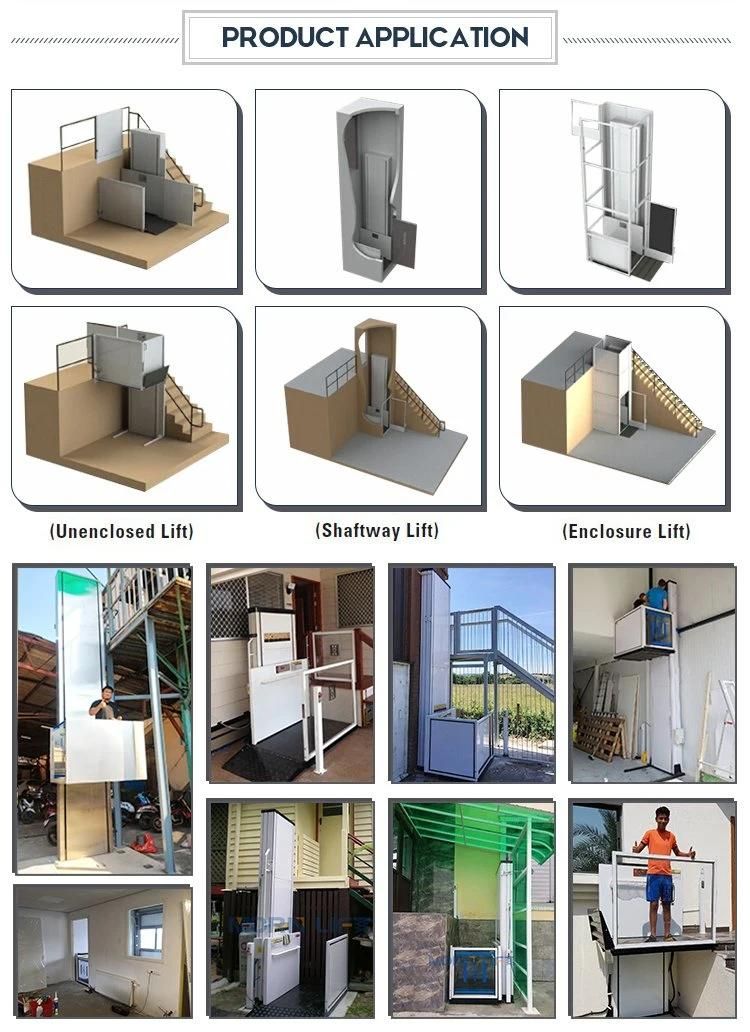 Morn Brand 7m Hydraulic Vertical Residential Elevator Platform Wheelchair Lifts for Buildings