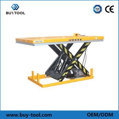 Electric Fixed Hydraulic Table Lift with Fixed Loading / Unloading Platform
