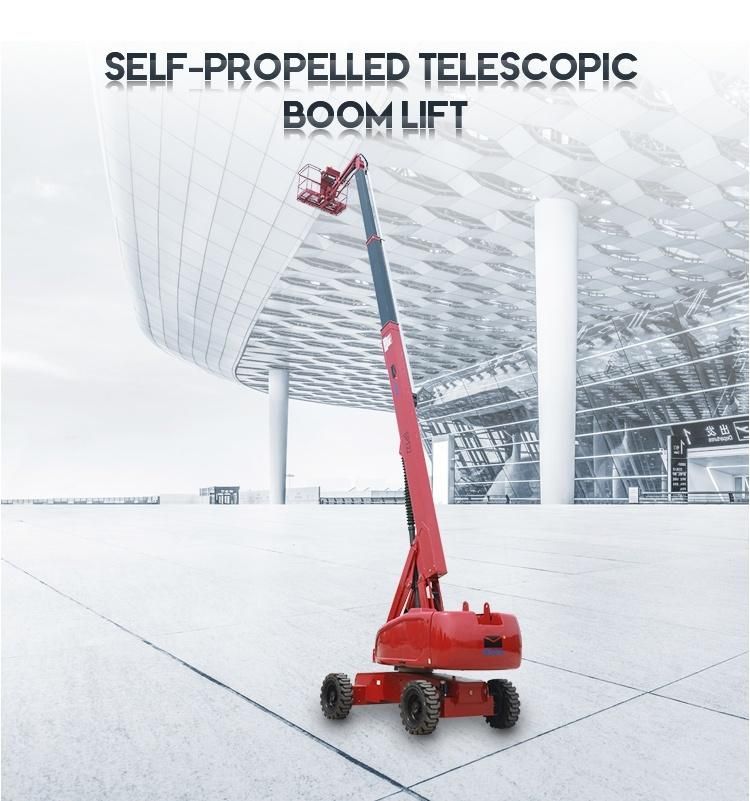 Hydraulic Aerial Work Platform Telescopic Boom Man Lift Cherry Picker