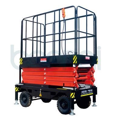 Manganese Steel Mobile Hydraulic Scissor Lift for Aerial Work