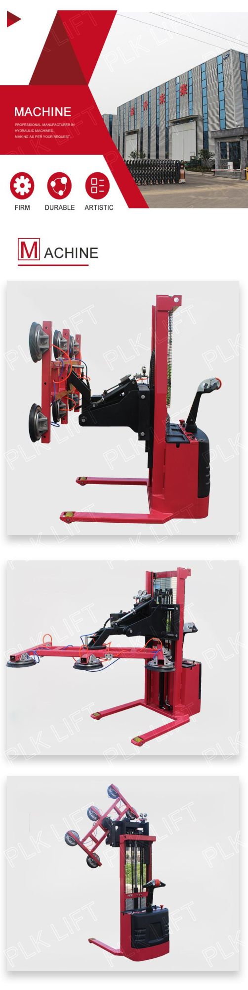 Fully Powered Hydraulic Panels Lifting Moving Installing Vacuum Lifter
