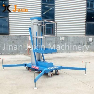 Single or Double Mast Aluminum Work Platform Electric Man Lift