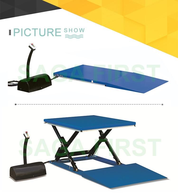 Low Profile Lifting Table Electric Scissor Lift Platform