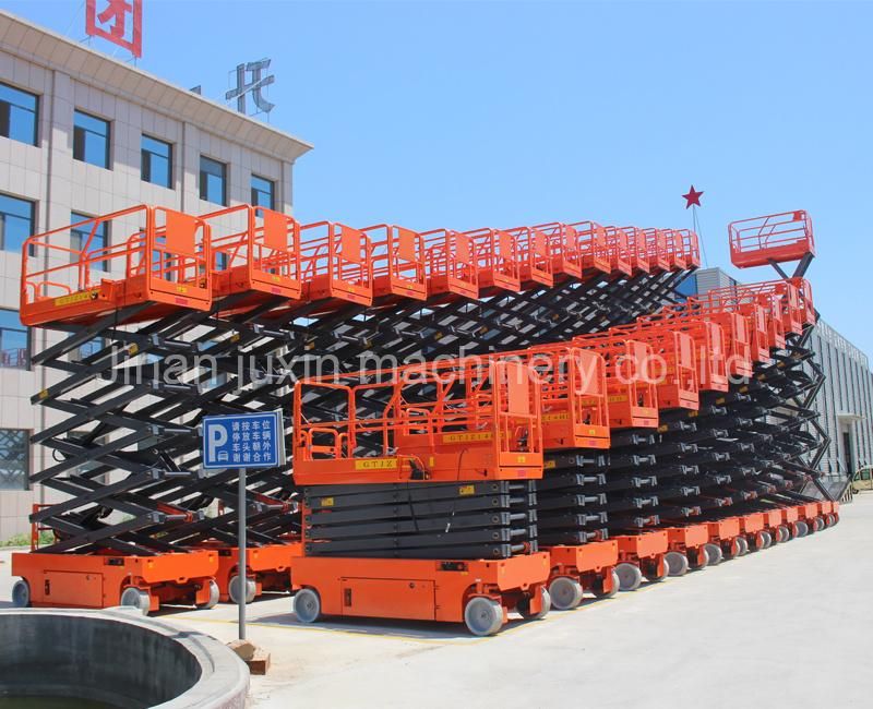 Accumulator Operated Scissor Lift, Hydraulic Mobile Scissor Lift with 300kg Capacity