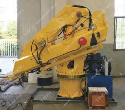 Hot Sale 1 Ton Port Vessel Marine Knuckle Boom Crane with ABS BV CCS Certified