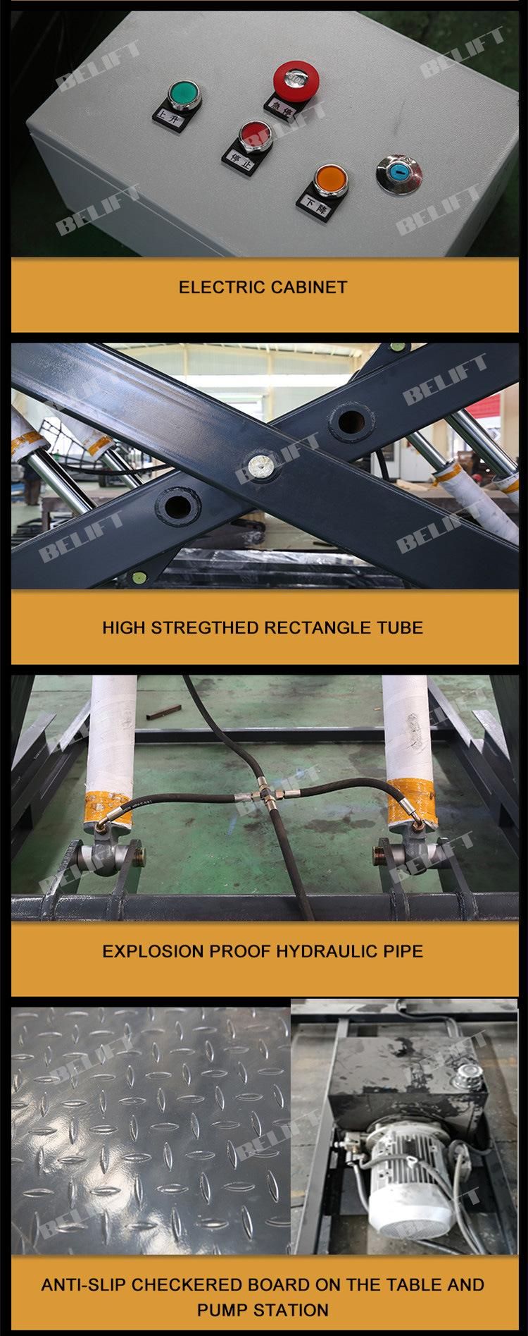 4000kg Heavy Load Automatic Lifter Electric Pallet Lifter Scissor Lift Jack