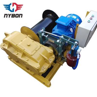 Long Wire Rope 3 Phase 10 Ton Electric Winch for Shipyard