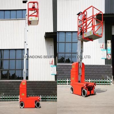 Capacity 150kg 6m Single Mast Aerial Work Platform Hydraulic Lifts
