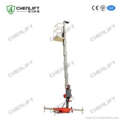 5m Platform Height Manual Pushing Vetical Lift with Tilting Function