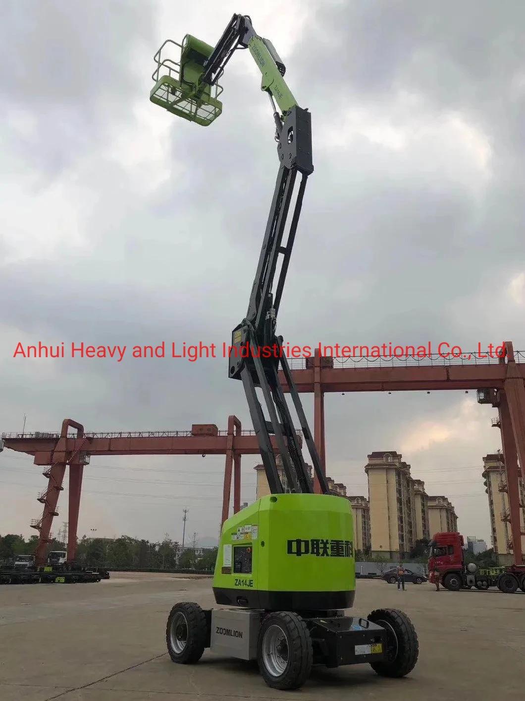 Za14je Zoomlion 16m Work Height Articulating Boom Lifts for Indoor Applications