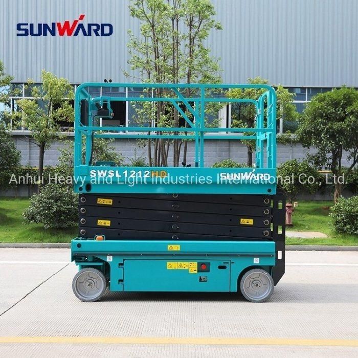 Sunward Single Mast Portable Aerial Lift Table Aluminium Work Platform Swsl1212HD